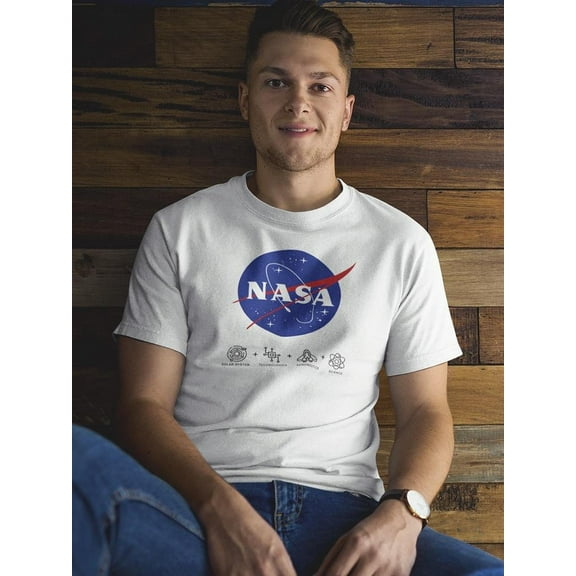 NASA Nasa Essentials Men T-Shirt, Male 3X-Large