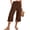 Coffee, variant on Capri Pants for Women Wide Leg Palazzo Casual Lounge Pant Summer Capris Pants with Pockets Khaki XL(XL)