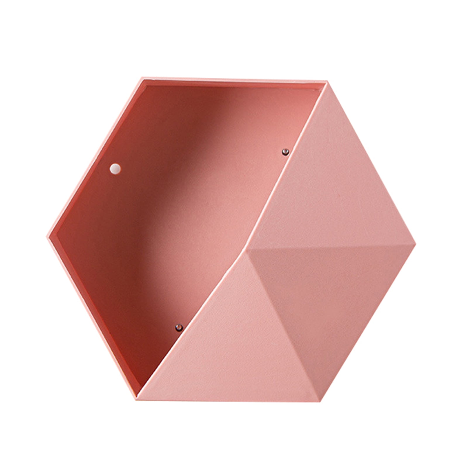 Cheer.US Plastic Wall Planter, Flower Pots Vase, Geometric Hexagon Pot Hanging Planter Container Flower Pot Holder Home Wall Decor for Succulent Plants, Air Plant, Mini Cactus, Faux Plants