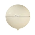 thumbnail image 5 of BalsaCircle 5 Off White 36 in Round Latex Biodegradable Balloons Wedding Reception Events Graduation Birthday Party Decorations Supplies, 5 of 8