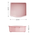 thumbnail image 6 of PORKISS Kids Toy Organization Bookcase with 6 Bins, Multi-functional Nursery Storage Organizer Bookshelf with HDPE Shelf for Children's Room Playroom, Pink, 6 of 7