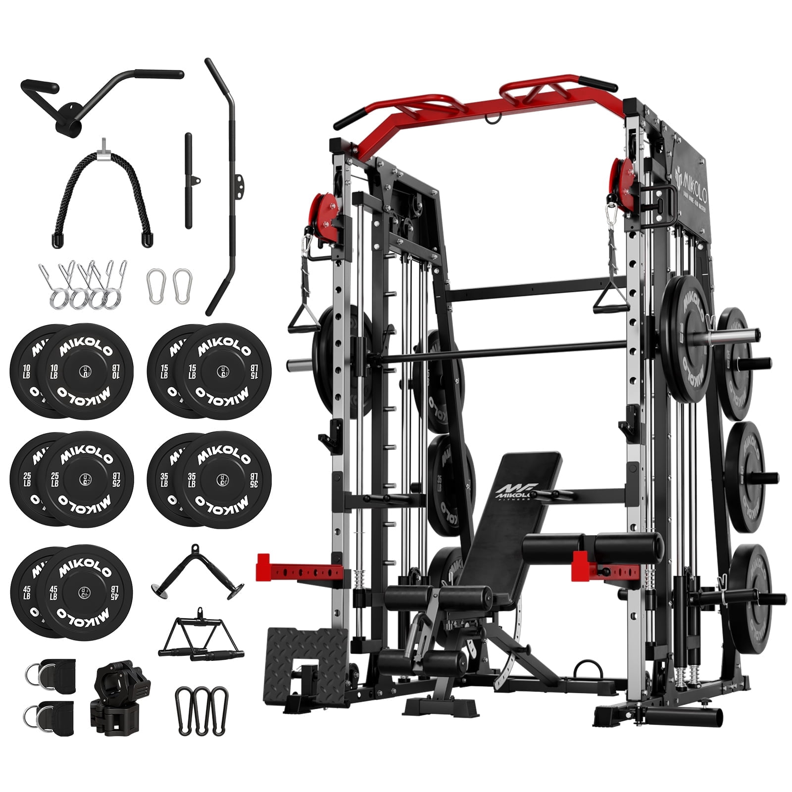 M4|Red Package (bench & BP 260LBS & cable accessories)