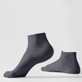 thumbnail image 2 of BONIXOOM Thin Mens Socks Cotton,Breathable Ankle Socks,Men's Casual Low Cut Sports Socks Dark Gray Free Size, 2 of 5