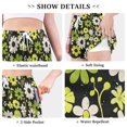 thumbnail image 6 of FORMRS Womens Swim Shorts Mesh Liner Quick Dry Casual Beach Board Bottom with Pockets, Sizes S-2XL, Green Flower Pattern, 6 of 9
