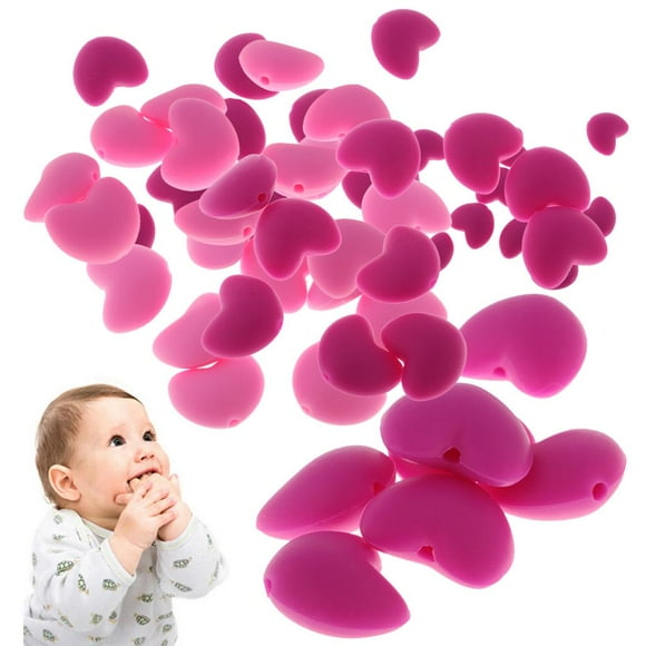 200 Piezas Granos de Forma para Collar Juguete de Dentición Teether para Bebé Niño