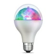 thumbnail image 2 of Feit Electric LED 5W, A25, Medium E26 Base, A25, Non-Dimmable, Rotating Disco Party Bulb, 2 of 7