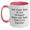 White/Pink, variant on Funny Civil Engineer Gifts - 'God Found Some Of The Strongest Women And Made Them Civil Engineer' Two Tone Coffee Mug for Graduation from Family, Friends, Coworkers