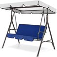 thumbnail image 2 of Porch Swing Cushion Replacement Cover Blue Swing Seat Cushion Cover, 2 of 5