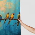 thumbnail image 3 of Orinice Birds Branch Blue Sky Bathroom Decor Set - Colorful Luxurious Graphic Print Polyester Fabric Shower Curtain Set with Hooks 69x72, 3 of 7