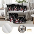 thumbnail image 6 of Black Christmas Outdoor Pillow Covers 16"x16" Set of 2,Waterproof Throw Pillow Covers for Patio Furniture,Winter Snowman Xmas Tree Snowflake Decorative Cushion Pillowcases for Garden Porch Couch Sofa, 6 of 9