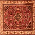 thumbnail image 1 of Ahgly Company Indoor Square Persian Orange Traditional Area Rugs, 5' Square, 1 of 1