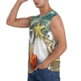 thumbnail image 3 of Fotbe Men's Seashell On The Beach Print Men's Sleeveless Muscle Tank Tops Casual T-Shirts for Gym Workout Beach-Medium, 3 of 8