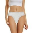 thumbnail image 1 of Gibobby Ropa Interior con Entrenamiento Calzoncillos de algodón con ribete de encaje sin costuras para mujer(Plateado， M), 1 of 5