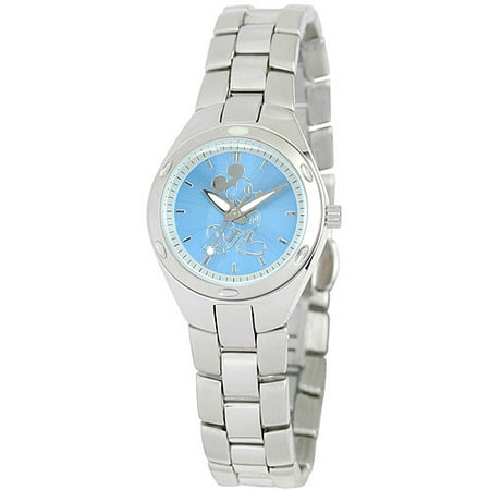 Mickey Mouse Women's Fortaleza Stainless Steel Watch, Silver Bracelet