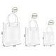 thumbnail image 3 of 1pc Transparent Pvc Handbag Christmas Gift Packaging Bags With Handles Shopping Travel Clear, 3 of 5
