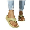 thumbnail image 3 of Shadoumai Women's Rhinestone Flip Flops with Comfort Arch Support Yoga Mat Cushion Sandals Fashion Summer Beach Travel Orthotic Walking Thong Sandles on Plantar Fasciitis Indoor Outdoor Shoes, 3 of 6