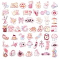 thumbnail image 2 of Paquete de pegatinas Korean Aesthetic Pink, 50 unidades, de vinilo impermeable, 2 of 2