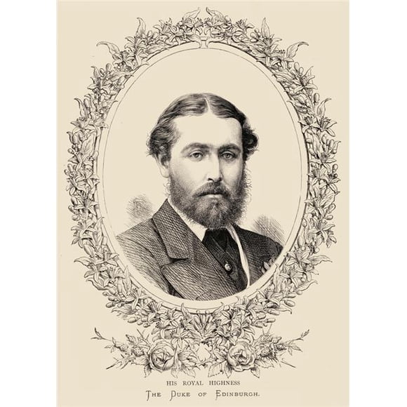 Posterazzi DPI1857348LARGE Prince Alfred Duke of Edinburgh & Saxe-Coburg Gotha 1844 -1900 Poster Print, Large - 26 x 36