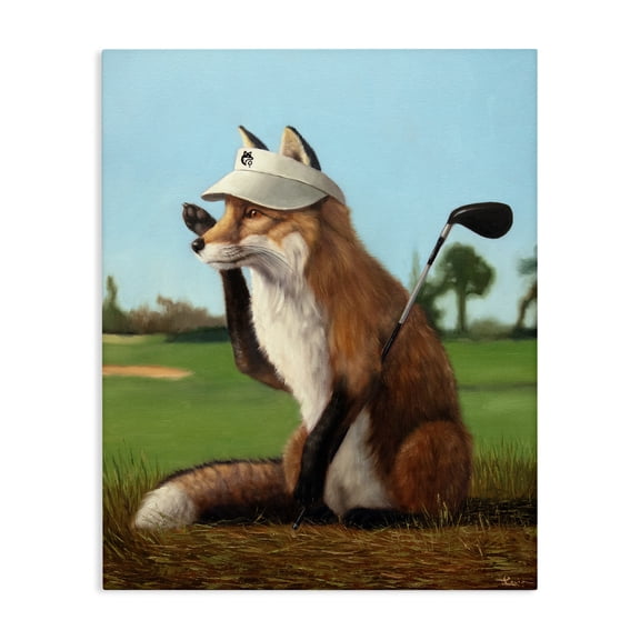 Stupell Industries Contemporary Fox Drive Golfer Canvas Art, 16 x 20, by Lucia Heffernan