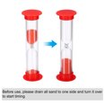 thumbnail image 4 of Uxcell 2 Minute Sand Timer, 6pack Small Sandy Clock, Count Down Sand Glass Red, 4 of 5