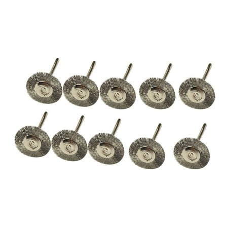 10PCs 22mm Wire Wheel Polish Brushes For Rotary Grinder Accessories Tool