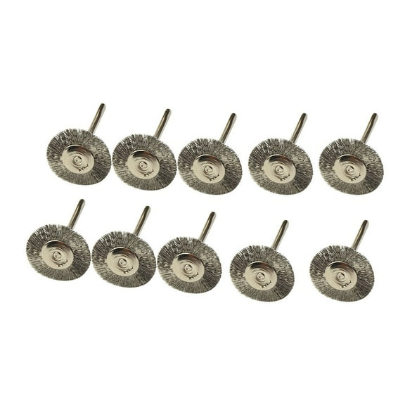 10PCs 22mm Wire Wheel Polish Brushes For Rotary Grinder Accessories Tool