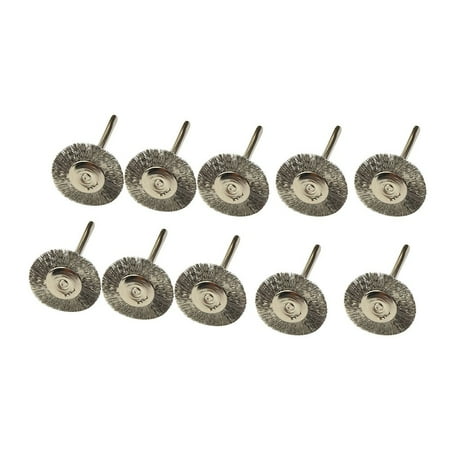 

Ana 10PCs 22mm Wire Wheel Polish Brushes For Rotary Grinder Accessories Tool