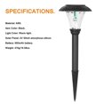 thumbnail image 3 of 2pcs Solar Lawn Lights 600mAh Solar White Light Outdoor Solar Powered Landscape Lights IP65 Waterproof Warm White Light Pathway Lights for Garden Backyard, 3 of 9