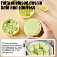 thumbnail image 3 of Press Type Ice Tray with Lid for Kitchen, Sealed Leakproof Ice Maker, Long Strip Mold for Freezer, Portable Ice Pop Maker for Iced Coffee Cocktail Party, Stackable Plastic, 4-Cavity, 3 of 6