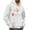 White, variant on DecSea Mens Hooded Sweatshirt Long Sleeve Casual Corduroy Drawstring Pullover Hoodies with Pocket