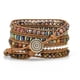 thumbnail image 2 of Correa de reloj bohemia compatible con Apple Watch de 38 mm/40 mm/41 mm, correa de reloj bohemia hecha a mano para Iwatch Series 7/6/5/4/3/2/1/SE para mujeres y niñas JM, 2 of 5