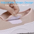 thumbnail image 6 of CHICVOMEY Women's Sneakers with Velcro Walking Sneakers for Women - Breathable Flyknit Sneakers with Wide Toe Box & Arch Support - Lightweight Casual Flats for Daily Travel, 6 of 9