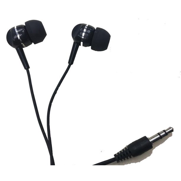 Inland Products 3.5mm Basic Earbuds Black