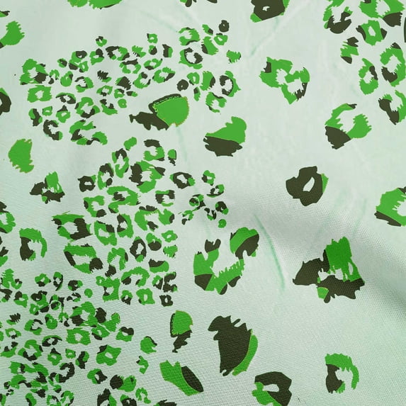oneOone Velvet Green Fabric Animal Skin With Texture Quilting Supplies Print Sewing Fabric By The Yard 58 Inch Wide