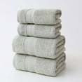 thumbnail image 1 of Juego de 4 toallas de baño gruesas, suaves y absorbentes, ideal para el hogar y el baño., 1 of 6