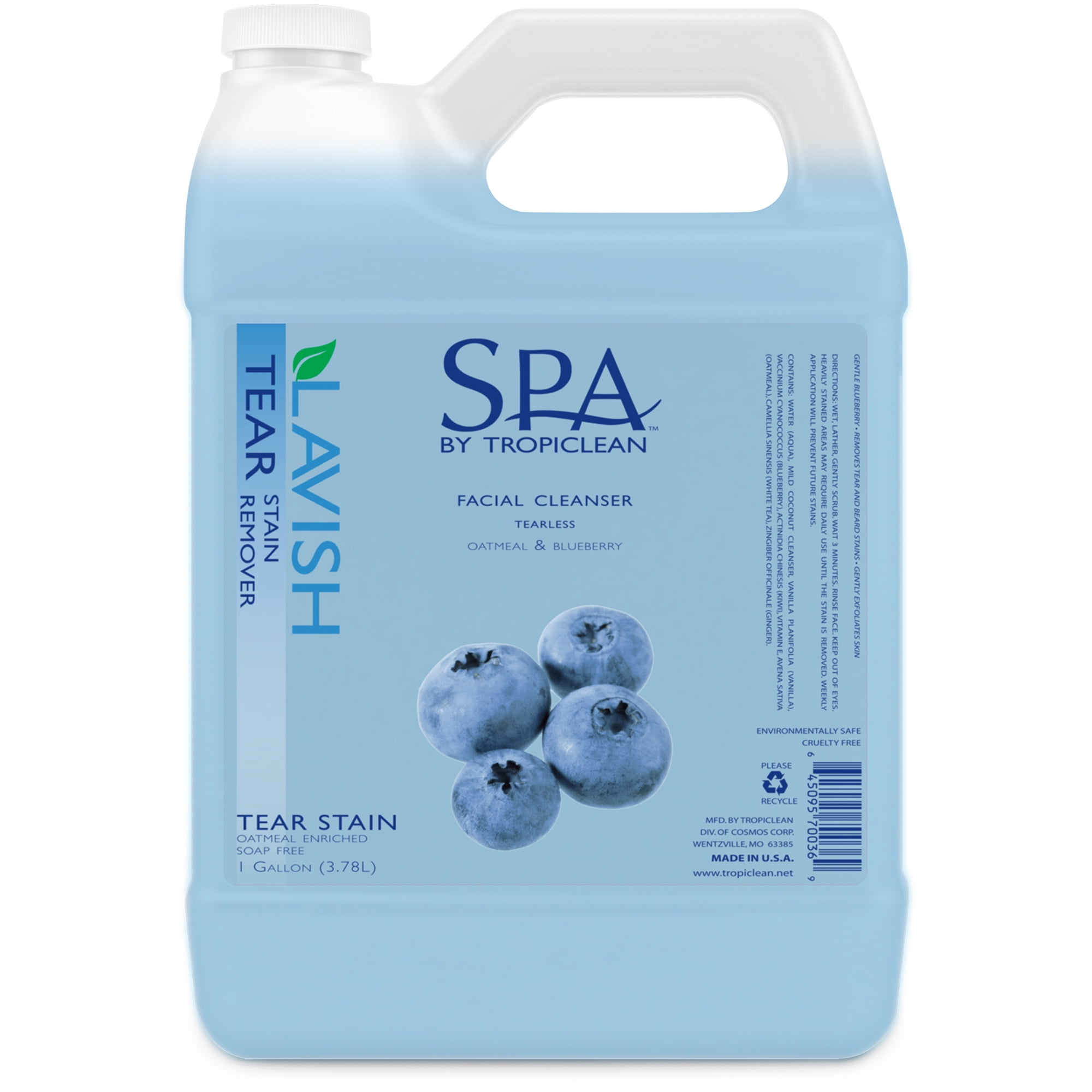 Spa by TropiClean Tear Stain Remover, 1 Gal