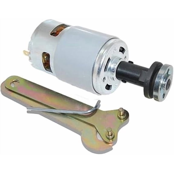 CHANCS 775 DC Motor 12V/24V Gear Motor Double Ball Bearing Large Torque with M10 Saw Balde Connecting Rod for DIY Parts