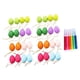 thumbnail image 2 of Kit de 32 huevos de Pascua para hacer mismo con 6 rotuladores de colores, suaves y coloridos, con cuerdas colgantes, huevos falsos para decorar, 2 of 9