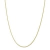 14k Yellow Gold Lobster Claw Closure 1.3mm Sparkle Cut Wheat Chain Necklace 24 Inch Jewelry Gifts for Women