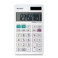 thumbnail image 1 of Sharp EL377W Desktop Calculator for Elementary School, Middle School & Office Use, Twin Power 10-Digit Display, Tax Keys & 4-Key Memory, 1 of 4