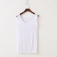 thumbnail image 6 of ClodeEU Women's Sleeveless Summer Tank Top,Casual Solid Color Round Neck Basic White,Womens Plus XXXXL, 6 of 6