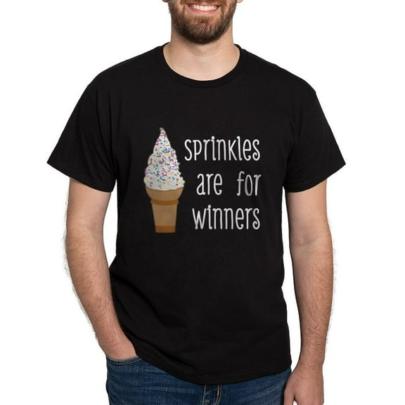 CafePress - Sprinkles Are For Winners T Shirt - Men's Classic Graphic Cotton T-Shirt