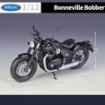 thumbnail image 3 of WELLY 1:12 Triumph Bonneville Bobber Alloy Racing Motorcycle Model Diecast Metal Street Motorcycle Model Simulation Kid Toy Gift, 3 of 5