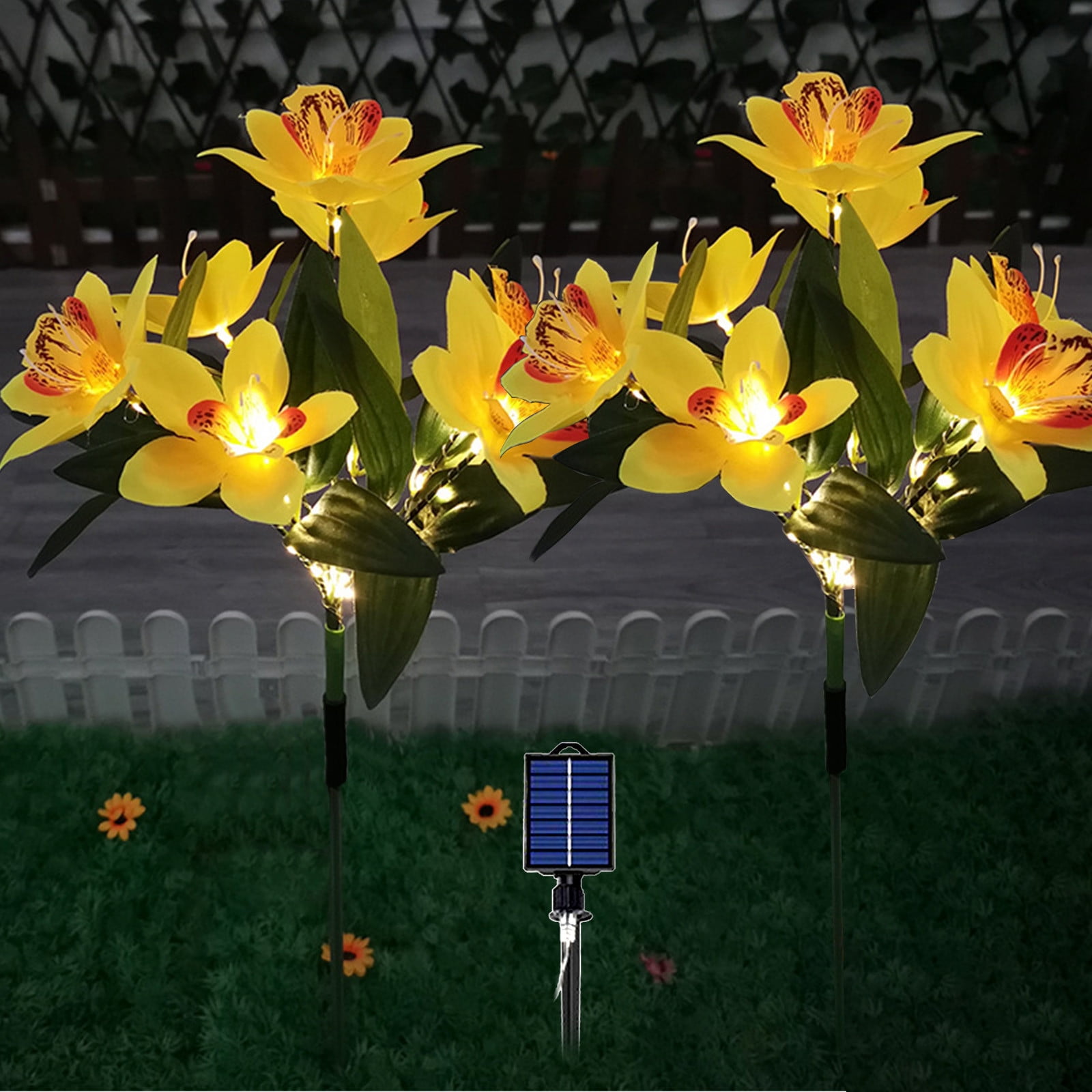 Aoujea Solar Lights for Outside Solar Flower Lights Outdoor, Solar