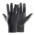 thumbnail image 1 of Cycling Gloves for Men Material Windproof Warm for Running Hiking Activities dark grey M, 1 of 7