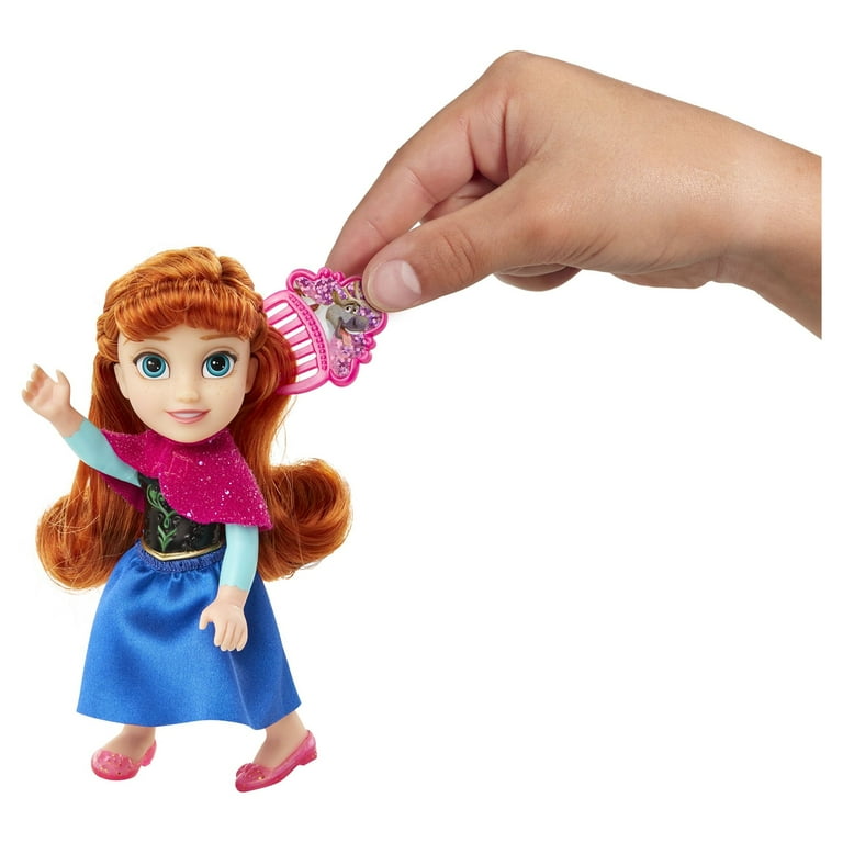 Disney Frozen 6 inch Petite Classic Anna Fashion Doll with Beautiful Outfit and Comb
