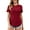 Claret 3, variant on JYLFC Long Sleeve Tops for Women Raglan Round Neck Tunic T-shirts, Black XL