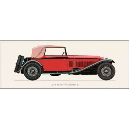 Alfa Romeo 1930 Canvas Art - Antonio Fantini (10 x 20)