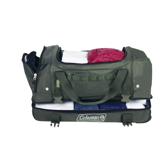 Coleman Coleman 30 Rolling Drop Bottom Duffel Bag, Green