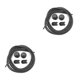 thumbnail image 2 of Jumpingount 1 par de cordones de zapatos * Cordones de bloqueo elásticos de seguridad reflectantes 120 cm Reemplazo de cuerdas para correr reutilizables Negro 2piezas Jumpingount CBP075634, 2 of 5